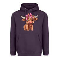 Plum cute  heifer Heavyweight Hoodie - AdoDesignShop