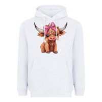 White cute  heifer Heavyweight Hoodie - AdoDesignShop
