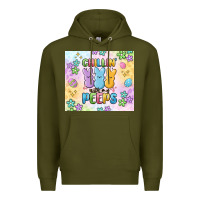 Army Green chillin' with my peeps Premium Hoodie - MaliasSmallBusiness