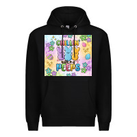 Black chillin' with my peeps Premium Hoodie - MaliasSmallBusiness