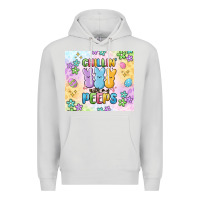 Dove Grey chillin' with my peeps Premium Hoodie - MaliasSmallBusiness