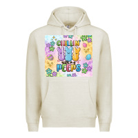 Oatmeal Heather chillin' with my peeps Premium Hoodie - MaliasSmallBusiness