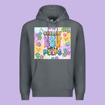 Chillin' With My Peeps Premium Hoodie Designed By Maliassmallbusiness