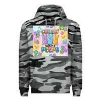 Slate Camo chillin' with my peeps Premium Hoodie - MaliasSmallBusiness