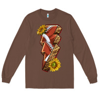 Chestnut sport football  lightning bolt Long Sleeve Tee - texasbilliewilder