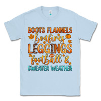 Dusty Blue boots flannels bonfires leggins football Classic Tee - Zillion Design Studio