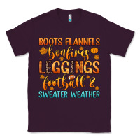 Plum boots flannels bonfires leggins football Classic Tee - Zillion Design Studio