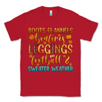 Red boots flannels bonfires leggins football Classic Tee - Zillion Design Studio