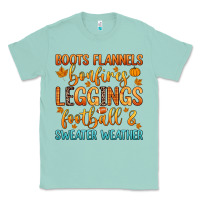Seafoam boots flannels bonfires leggins football Classic Tee - Zillion Design Studio