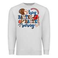 Dove Grey hey batter batter swing Premium Sweatshirt - AdoDesignShop
