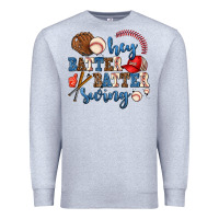 Heather Grey hey batter batter swing Premium Sweatshirt - AdoDesignShop