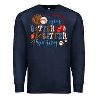 Navy hey batter batter swing Premium Sweatshirt - AdoDesignShop
