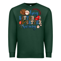 Sports Green hey batter batter swing Premium Sweatshirt - AdoDesignShop
