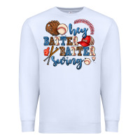 White hey batter batter swing Premium Sweatshirt - AdoDesignShop
