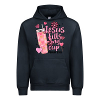 Navy valentine jesus fills my cup Urban Hoodie - MaliasSmallBusiness