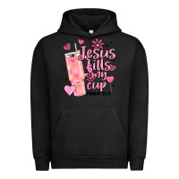 Pigment Black valentine jesus fills my cup Urban Hoodie - MaliasSmallBusiness