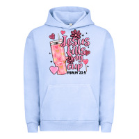 Pigment Grape Ice valentine jesus fills my cup Urban Hoodie - MaliasSmallBusiness
