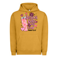 Pigment Peanut Butter valentine jesus fills my cup Urban Hoodie - MaliasSmallBusiness
