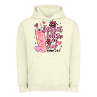 Pigment Pistachio valentine jesus fills my cup Urban Hoodie - MaliasSmallBusiness