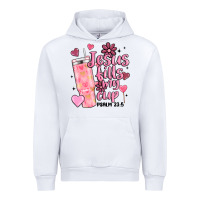 White valentine jesus fills my cup Urban Hoodie - MaliasSmallBusiness