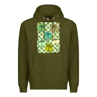 Army Green shamrock religious Premium Hoodie - MaliasSmallBusiness