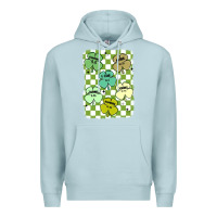 Blue Mist shamrock religious Premium Hoodie - MaliasSmallBusiness
