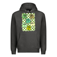 Charcoal Heather shamrock religious Premium Hoodie - MaliasSmallBusiness