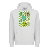 Dove Grey shamrock religious Premium Hoodie - MaliasSmallBusiness
