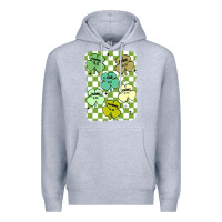 Heather Grey shamrock religious Premium Hoodie - MaliasSmallBusiness