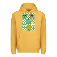 Mustard shamrock religious Premium Hoodie - MaliasSmallBusiness