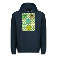 Navy shamrock religious Premium Hoodie - MaliasSmallBusiness
