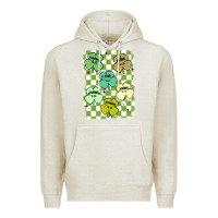 Oatmeal Heather shamrock religious Premium Hoodie - MaliasSmallBusiness