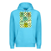 Ocean Blue shamrock religious Premium Hoodie - MaliasSmallBusiness