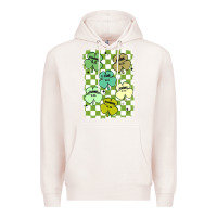 Pale Pink shamrock religious Premium Hoodie - MaliasSmallBusiness