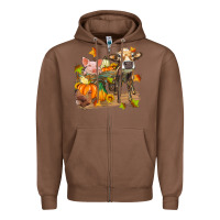 Chestnut fall farm animals Zipper Hoodie - Zillion Design Studio