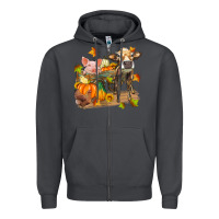 Smoke fall farm animals Zipper Hoodie - Zillion Design Studio