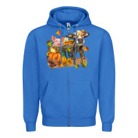 True Royal fall farm animals Zipper Hoodie - Zillion Design Studio