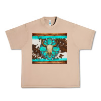 Burro bull skull and turquoise cowhide tumbler Urban Heavy Tee - Artiststas