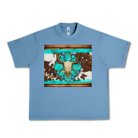 Pebble Blue bull skull and turquoise cowhide tumbler Urban Heavy Tee - Artiststas