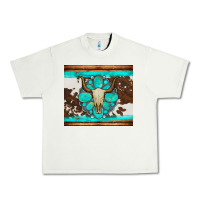 Pistachio bull skull and turquoise cowhide tumbler Urban Heavy Tee - Artiststas