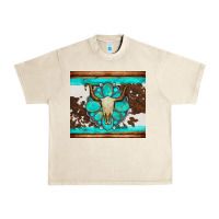Sandshell bull skull and turquoise cowhide tumbler Urban Heavy Tee - Artiststas