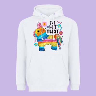 Id Hit That  Mexican Llama Pinata Heavyweight Hoodie Designed By Jahusdesignshop