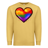 Antique Gold pride heart Premium Sweatshirt - JahusDesignShop