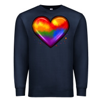 Navy pride heart Premium Sweatshirt - JahusDesignShop