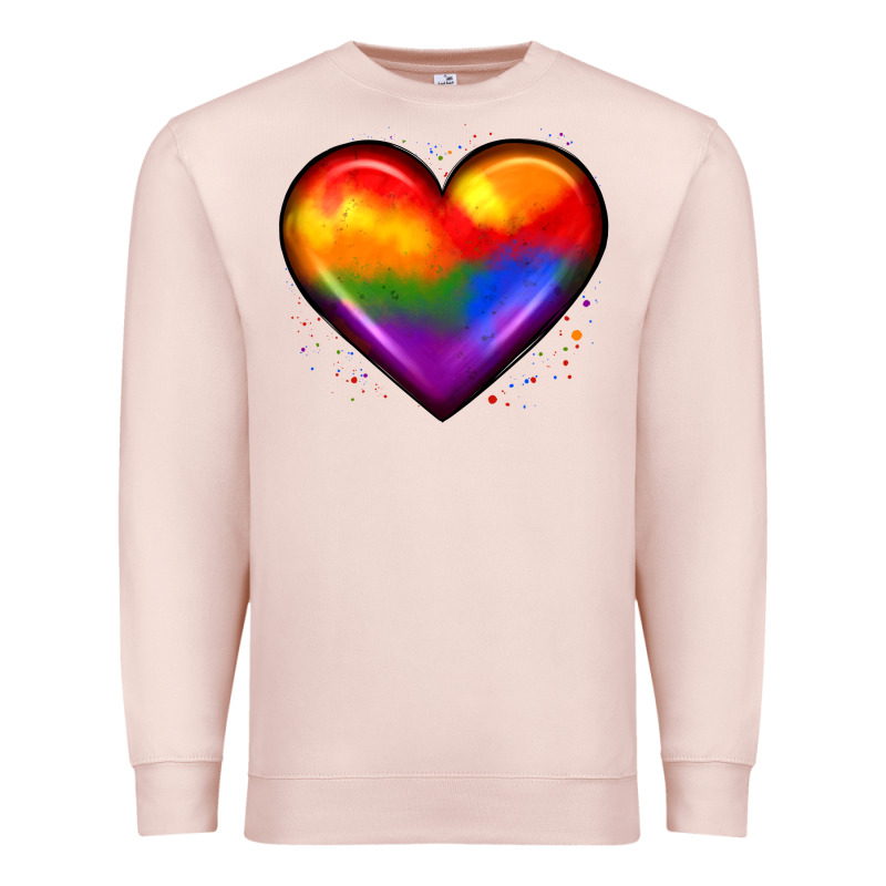 Pride Heart Premium Sweatshirt by JahusDesignShop | Teevron