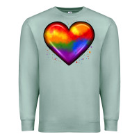 Seafoam pride heart Premium Sweatshirt - JahusDesignShop