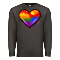 Smoke pride heart Premium Sweatshirt - JahusDesignShop
