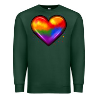 Sports Green pride heart Premium Sweatshirt - JahusDesignShop