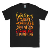 Black bonfires flannels s'mores campfires and pumpkins Classic Tee - Zillion Design Studio