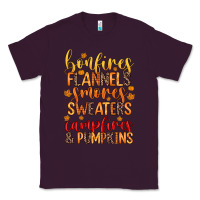 Plum bonfires flannels s'mores campfires and pumpkins Classic Tee - Zillion Design Studio
